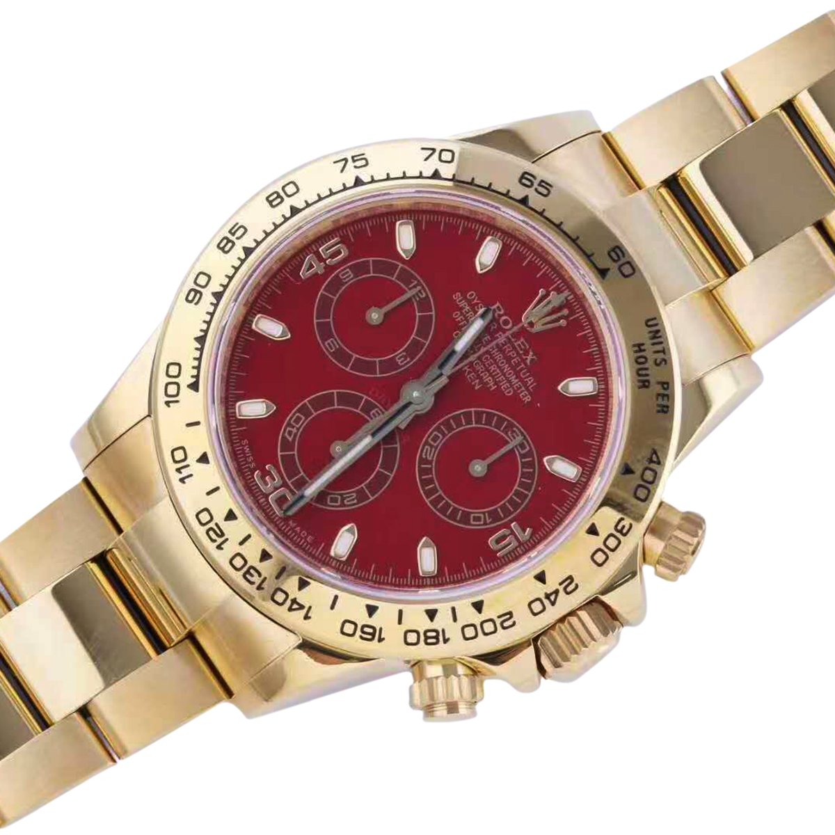 Daytona 116505 Red Dial in Rose Gold