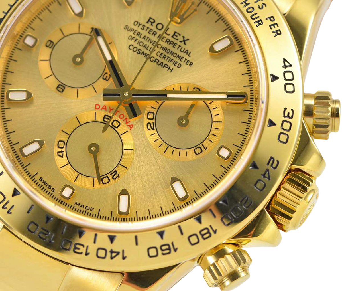 Daytona 116508 Gold Dial in Yellow Gold