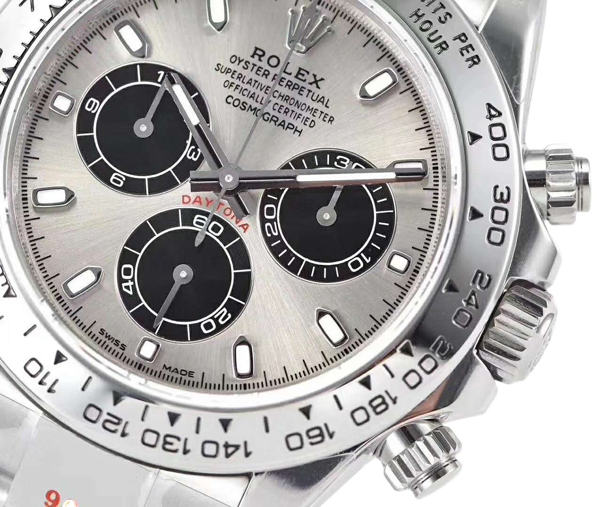 Daytona 116509 Steel and Black Dial in White Gold
