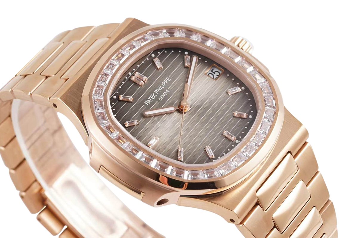 Nautilus Jumbo 5711/1R-001 Brown Dial with D1am0nd Bezel