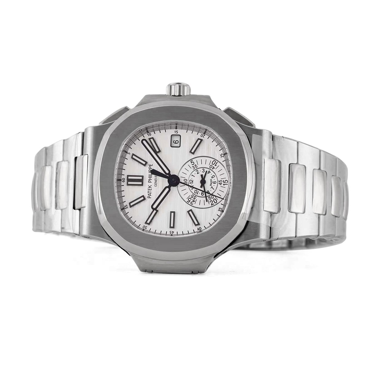 Nautilus 5980/1A-019 White Dial in Steel