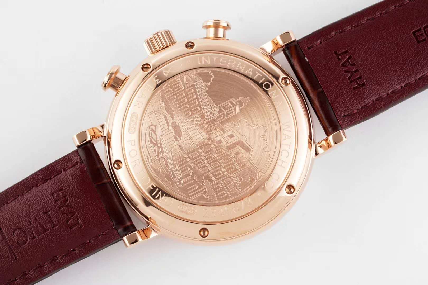Portofino Chronograph IW391025 Edition “150 Years” White Dial in Rose Gold
