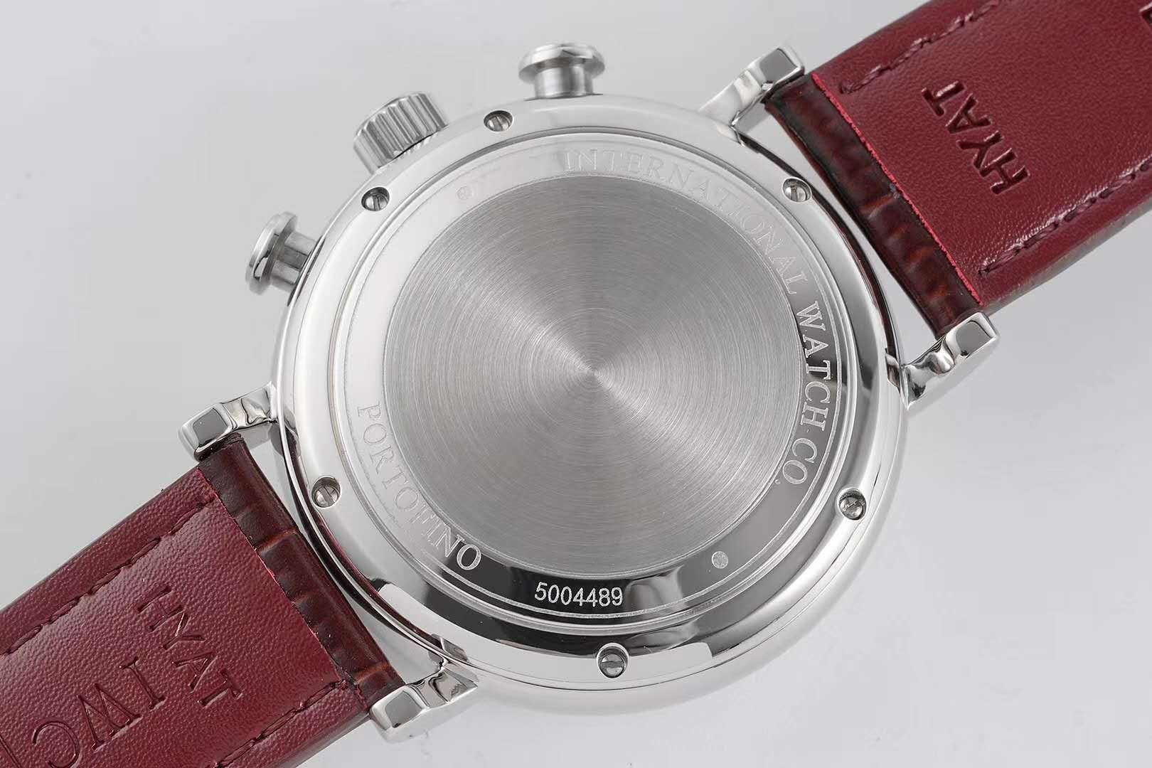 Portofino Chronograph IW391027 Edition “150 Years” White Dial in Steel