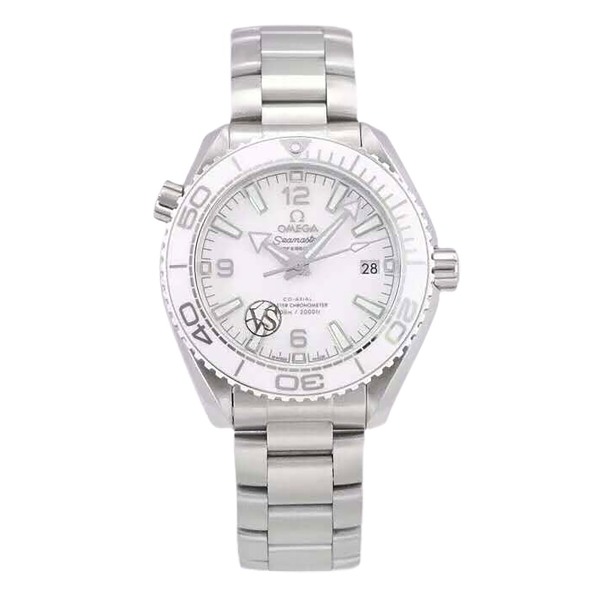 Seamaster Planet Ocean 600M Co-Axial Master Chronometer White Dial 39.5mm on Bracelet