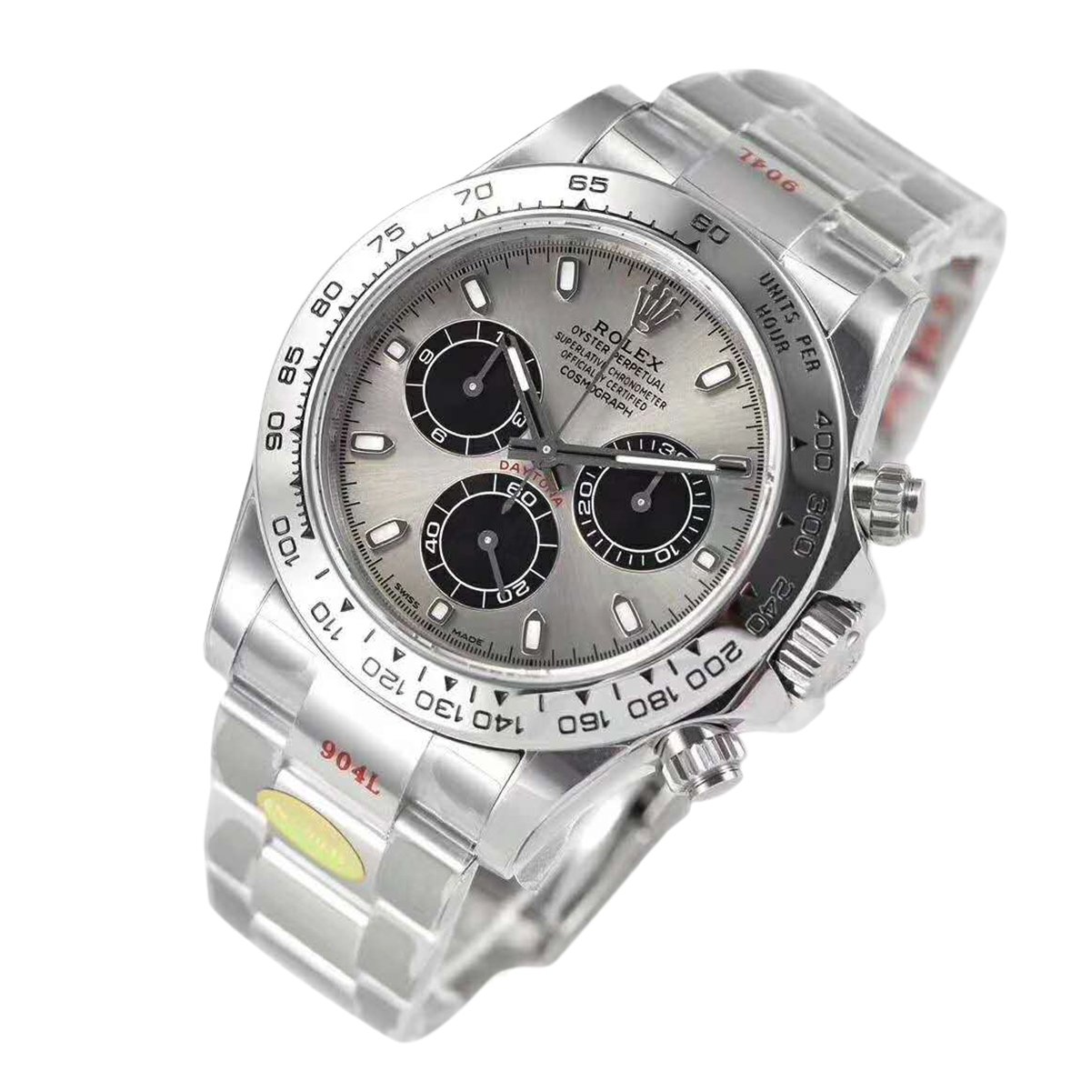 Daytona 116509 Steel and Black Dial in White Gold