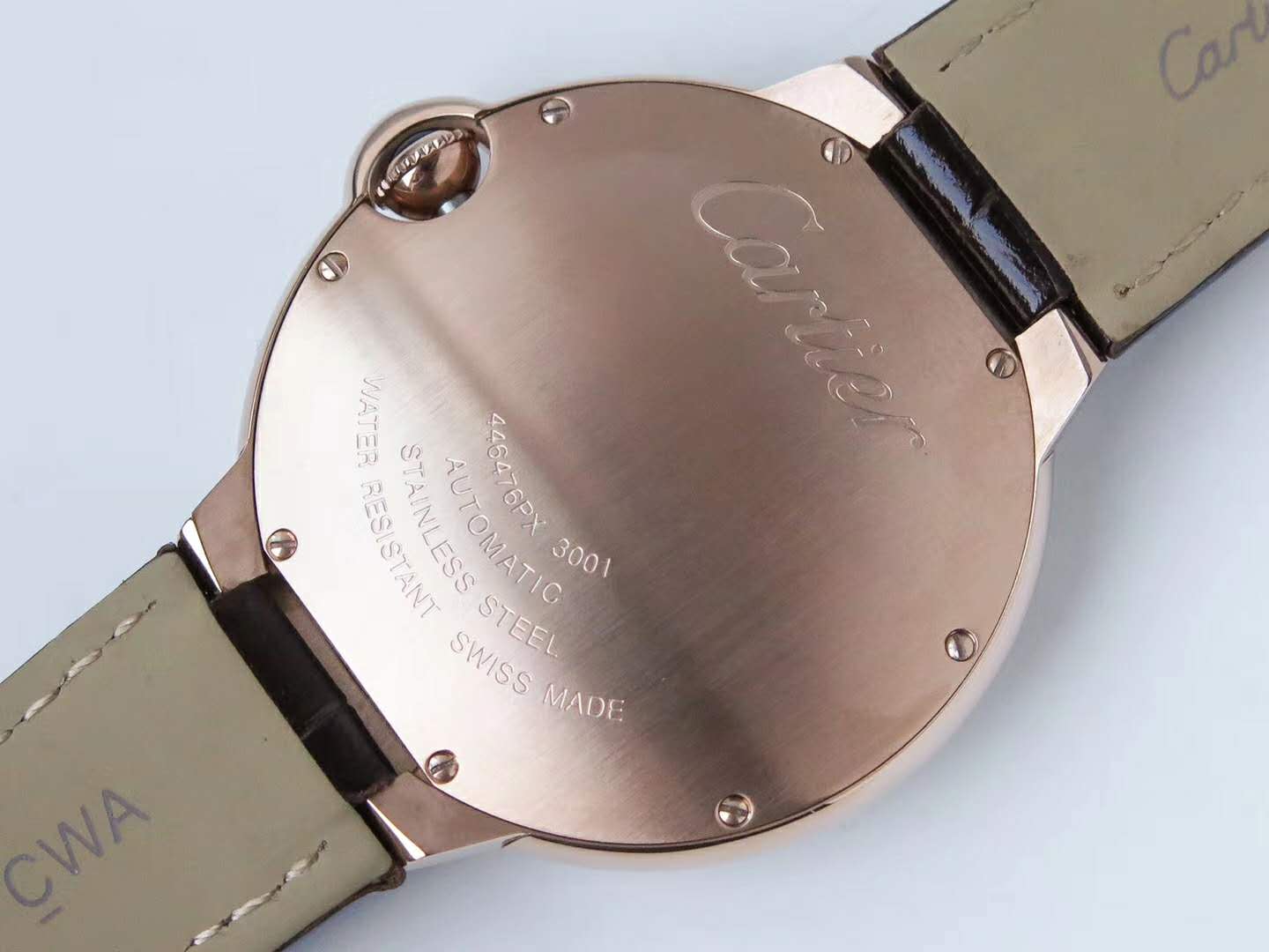 Ballon Bleu de Ca*t1er 42mm D1am0nd Paved Dial in Rose Gold