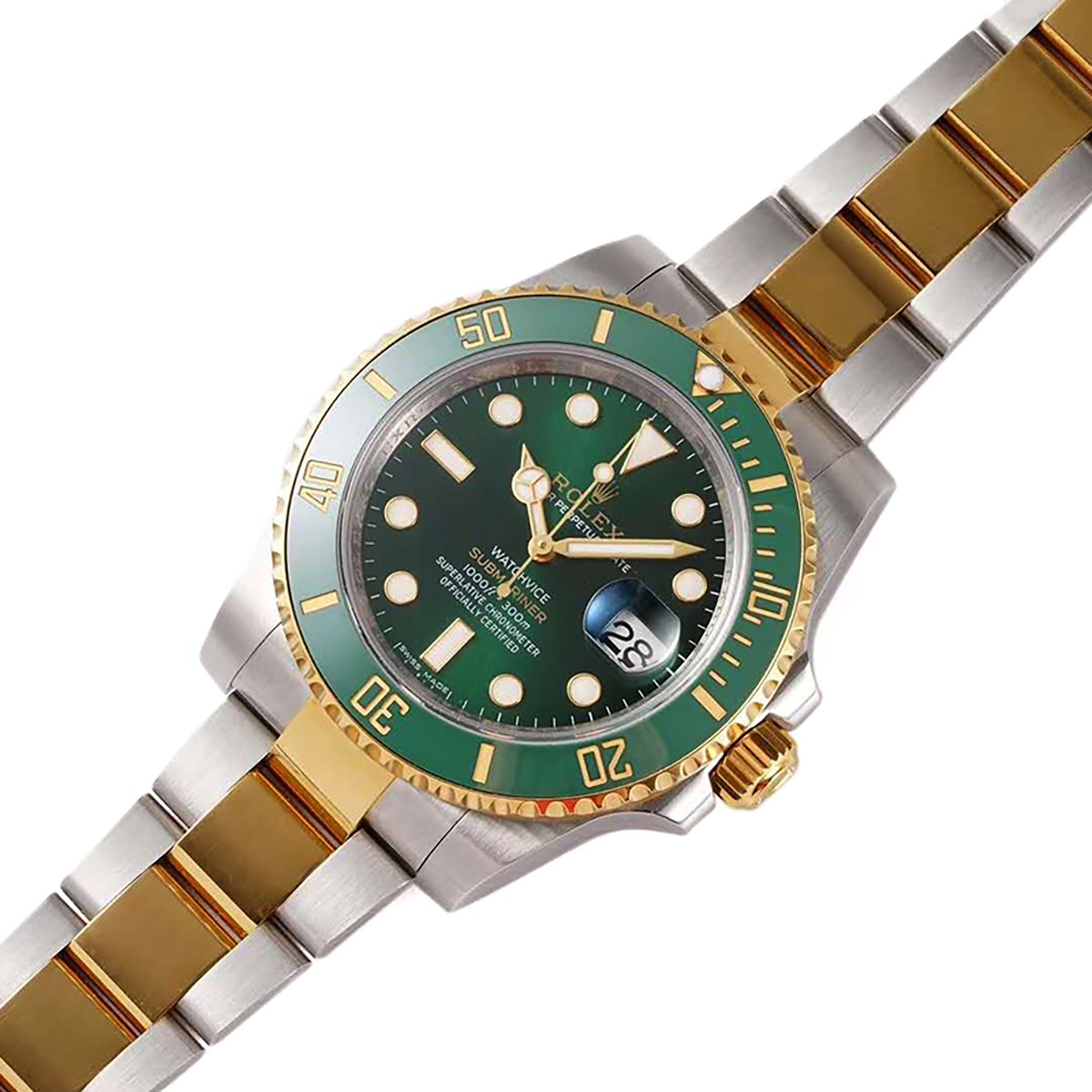 Submariner 116613LV ‘Watchvice Edition’ Hulk in Yellow Gold and Steel