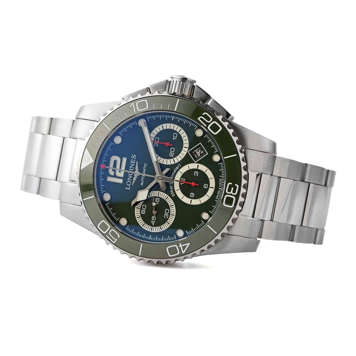 Hydroconquest Green Dial on Bracelet