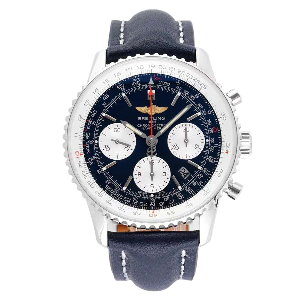 Navitimer 01 Chronograph Blue Dial in Steel