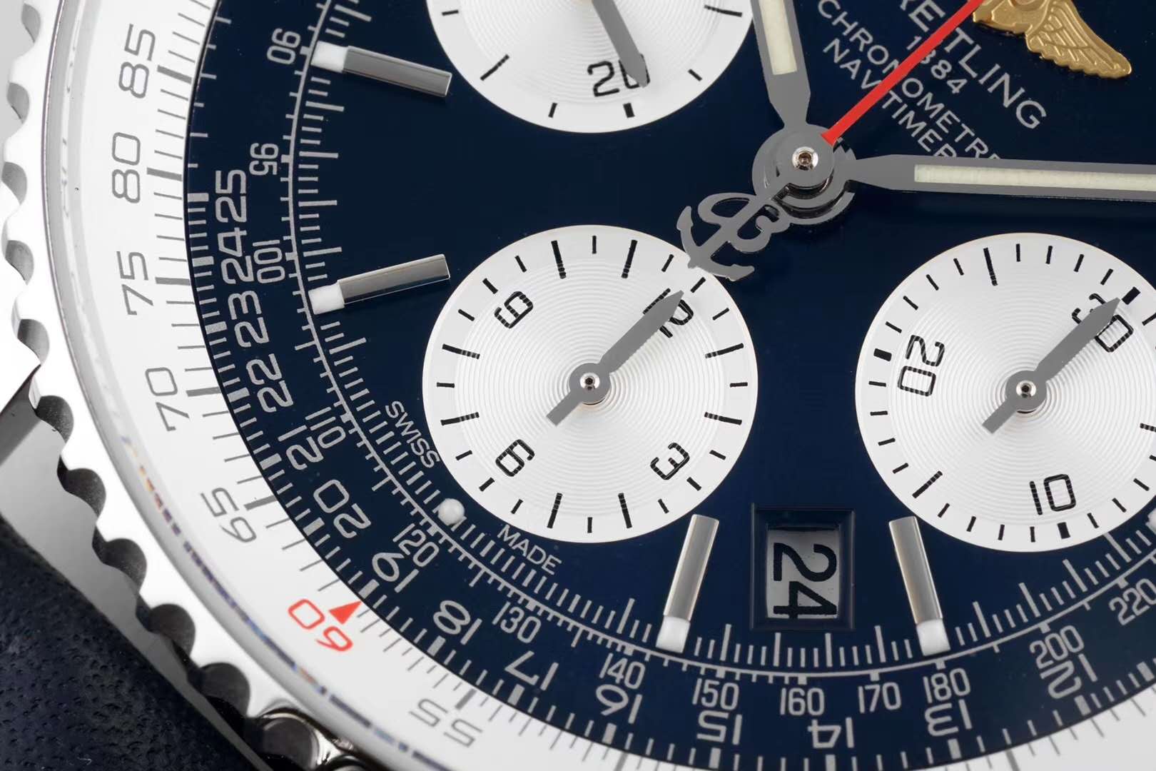 Navitimer 01 Chronograph Blue Dial in Steel
