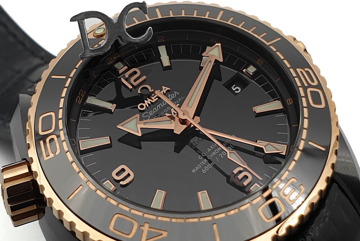 Seamaster Planet Ocean GMT “Deep Black” Gold Ceramic