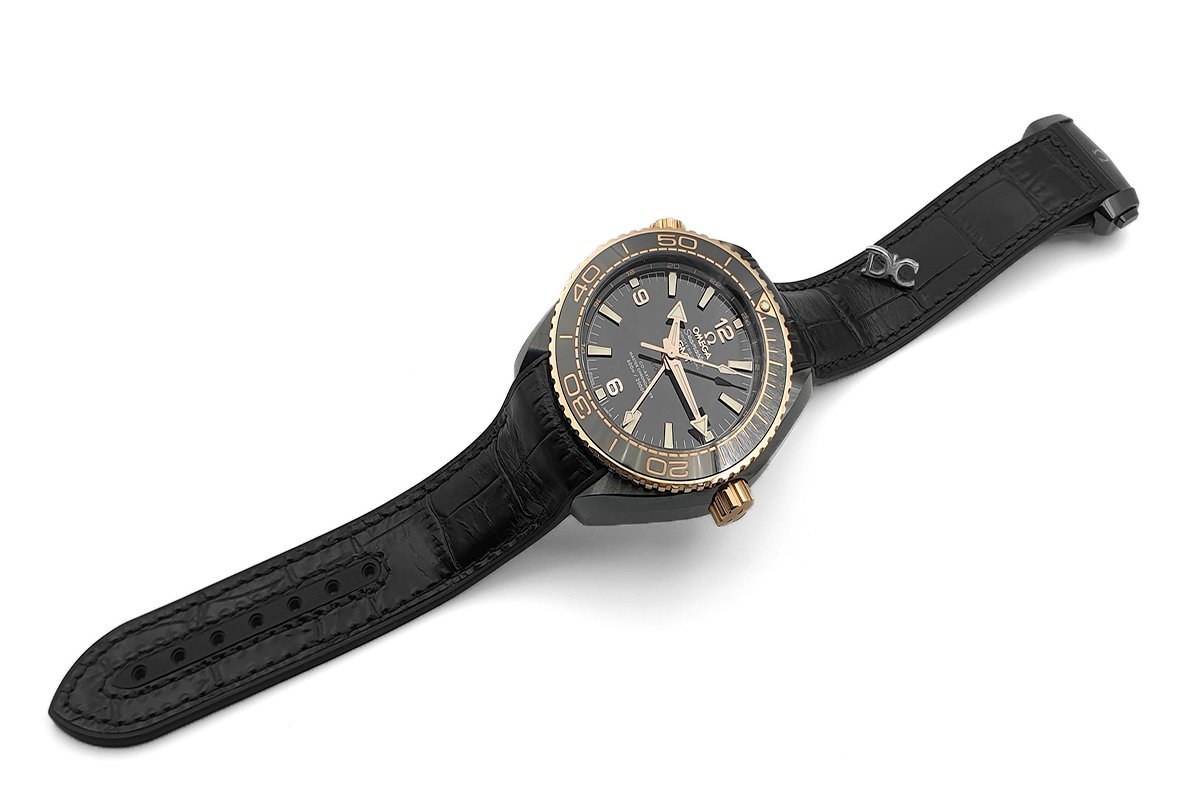 Seamaster Planet Ocean GMT “Deep Black” Gold Ceramic