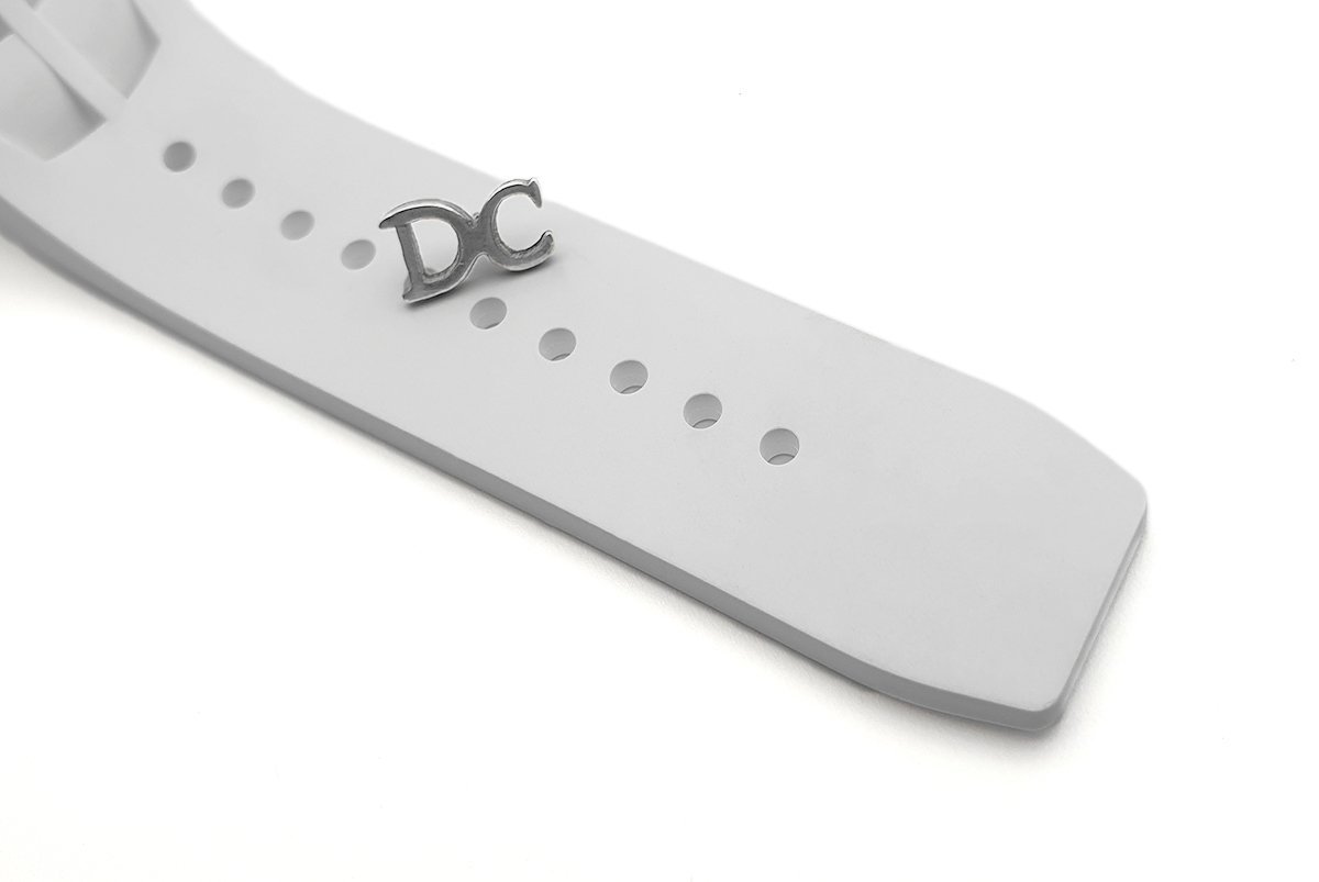 RM 011 Saint Tropez Polo Club White ATZ Ceramic and Titanium on White Rubber Strap