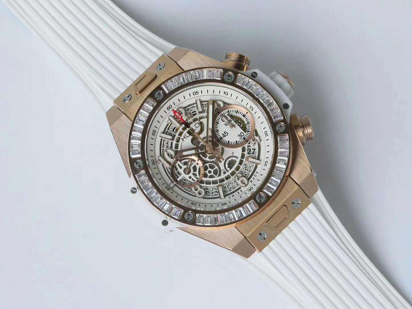 Big Bang Unico Gold White with D1am0nd