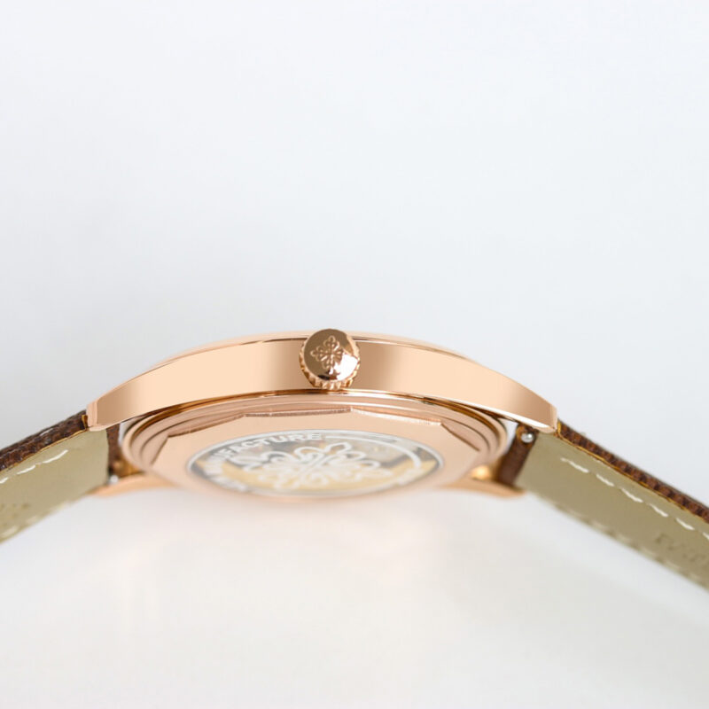 Calatrava 6007 White Dial in Rose Gold
