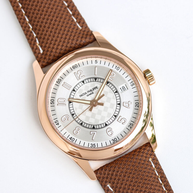 Calatrava 6007 White Dial in Rose Gold