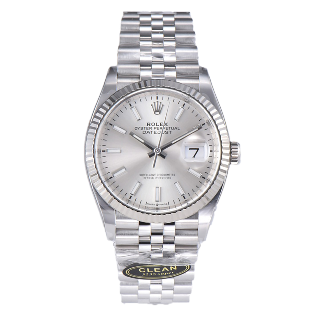 Datejust 36 126234 Silver Dial with Stick Marker in Steel in Jubilee Bracelet