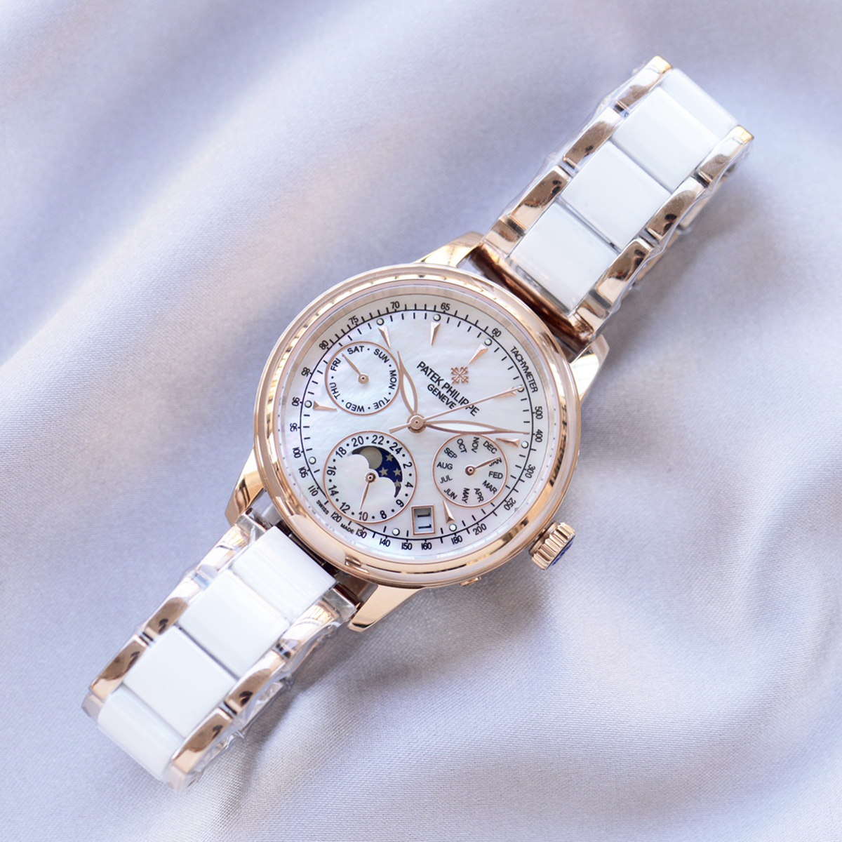 Grand Complications Ladies First Perpetual Calendar with D1am0nd Bezel in Rose Gold