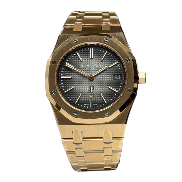 Royal Oak 16202OR 39mm Grey Dial in Rose Gold