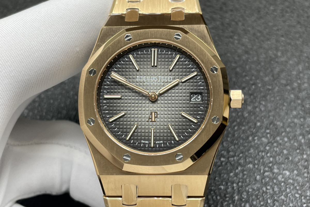 Royal Oak 16202OR 39mm Grey Dial in Rose Gold