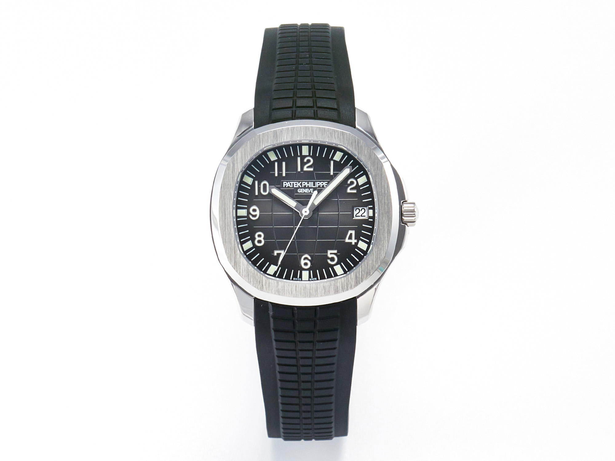 Aquanaut 5167A SS ZF 1:1 Best Edition Black Dial on Black Rubber Strap A324 S*per Clone（New clasp）