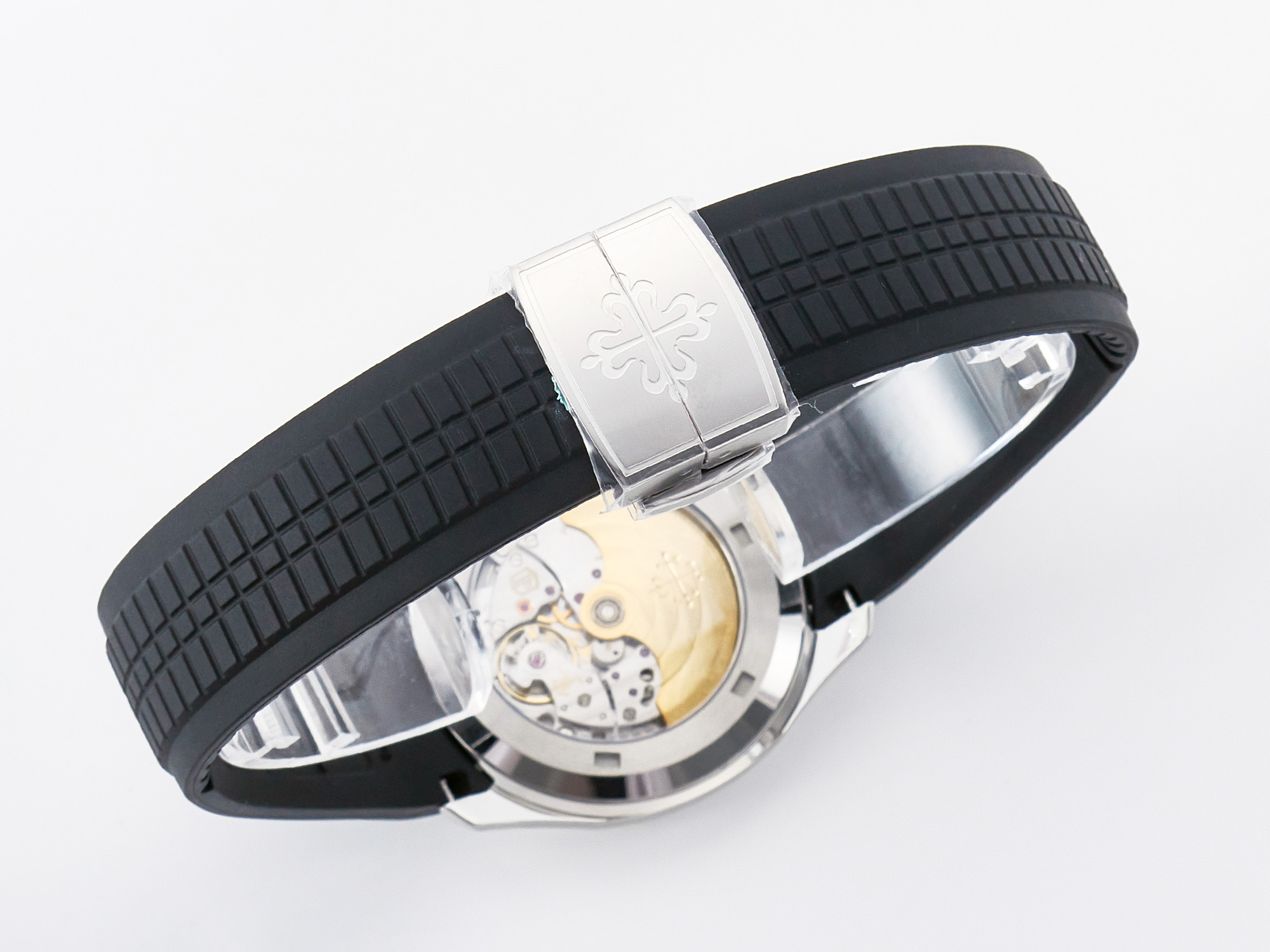 Aquanaut 5167 40mm SS 3KF 1:1 Best Edition Black Dial on Black Rubber Strap A330 S*per Clone V3