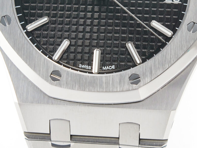 Royal Oak 41mm 15500 SS ZF 1:1 Best Edition Black Textured Dial on SS Bracelet SA4302 S*per Clone V3