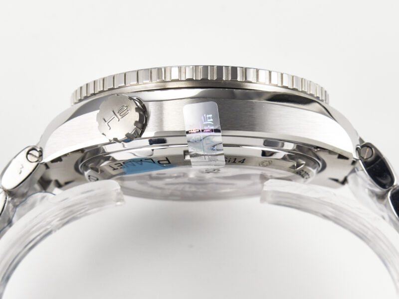 Planet Ocean 600M Co-Axial GMT 43.5mm VSF 1:1 Best Edition Blue Dial Blue Ceramic Bezel on SS Bracelet A8605 S*per Clone