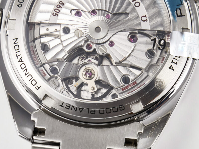 Planet Ocean 600M Co-Axial GMT 43.5mm VSF 1:1 Best Edition Blue Dial Blue Ceramic Bezel on SS Bracelet A8605 S*per Clone