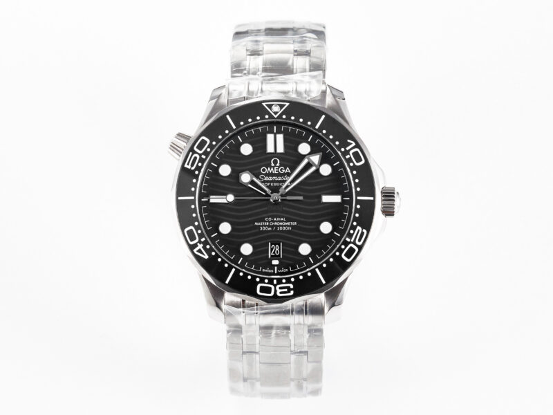 Seamaster Diver 300M VSF 1:1 Best Edition Black Ceramic Black Dial on SS Bracelet A8800 V2